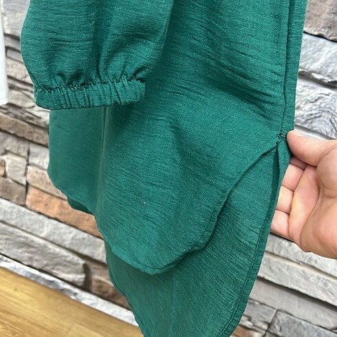 50 Beden yeşil Renk Tunik pantolon takım