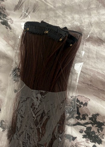 Kahverengi cıtcıt saç sentetik - Görsel 2