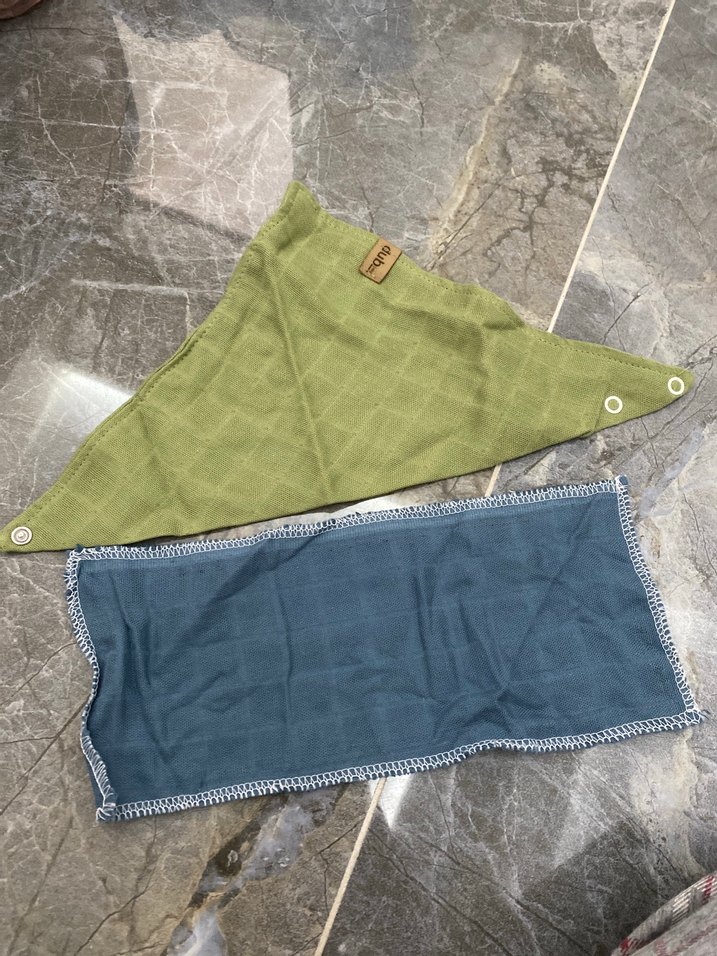 Çok Renkli Bebek Önlük Seti fular - Görsel 5