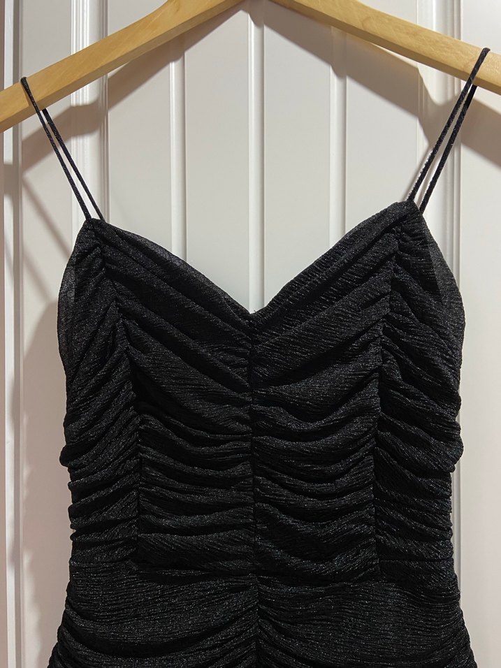 Siyah Pilili Gotik Kadın Elbise - Görsel 2