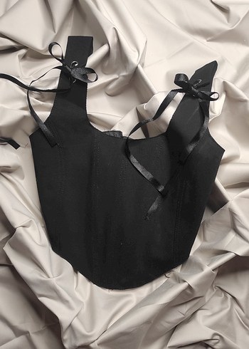 Siyah büstiyer / korse - Görsel 6