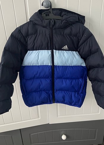 diğer Beden mavi Renk Adidas Koyu Mavi Fermuarlı Erkek Çocuk Kışlık Mont