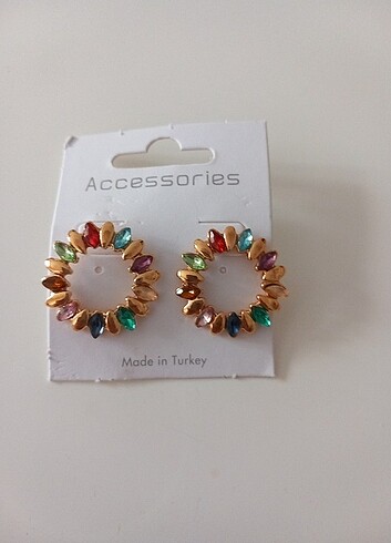 Accessorize Renkli bujiteri küpe