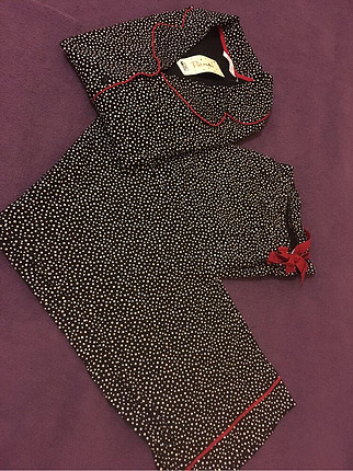 xl Beden siyah Renk Penti pijama takımı