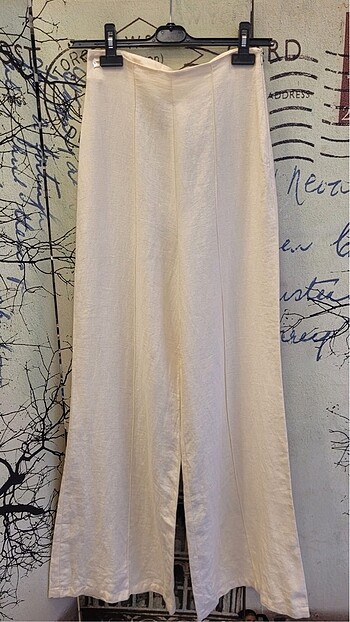 s Beden beyaz Renk Dor Raw Luxury Pantolon