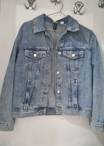 Boyner Düğmeli Mavi Kadın Denim Ceket