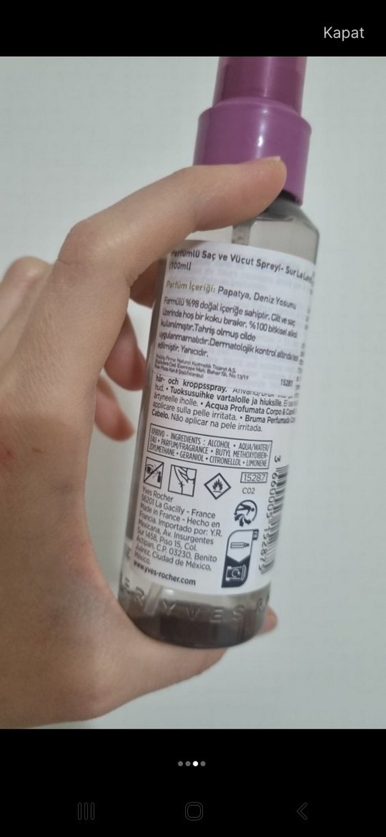 Yves Rocher Sur La Lande Vücut ve Saç Spreyi - Görsel 3