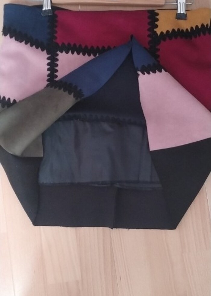 Patchwork Güderi Etek - Görsel 5