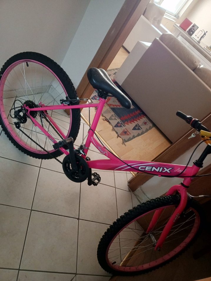 Pembe Renkli Üç Tekerlekli Bisiklet - Görsel 3