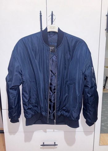 Kadın Lacivert Fermuarlı Street Wear Ceket - Görsel 2