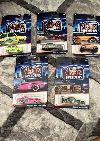 Hot Wheels Neon Speeders Oyuncak Arabalar Seti