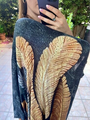 universal Beden siyah Renk Dijital Baskı Kimono