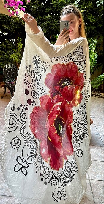 Gelincik Baskılı Kimono