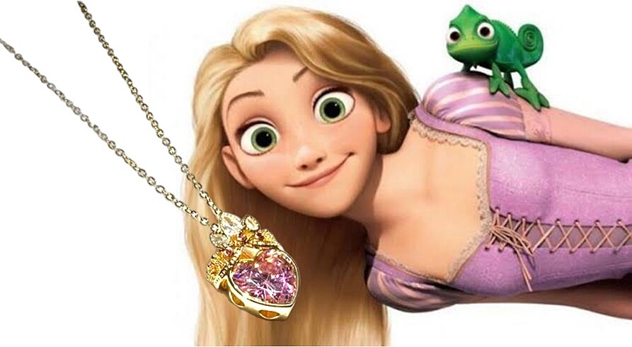 Rapunzel çelik kolye