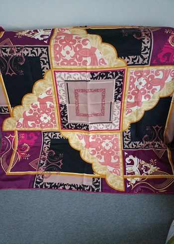 Mor Bohem Etnik Fermuarlı Kadın eşarp - Görsel 4