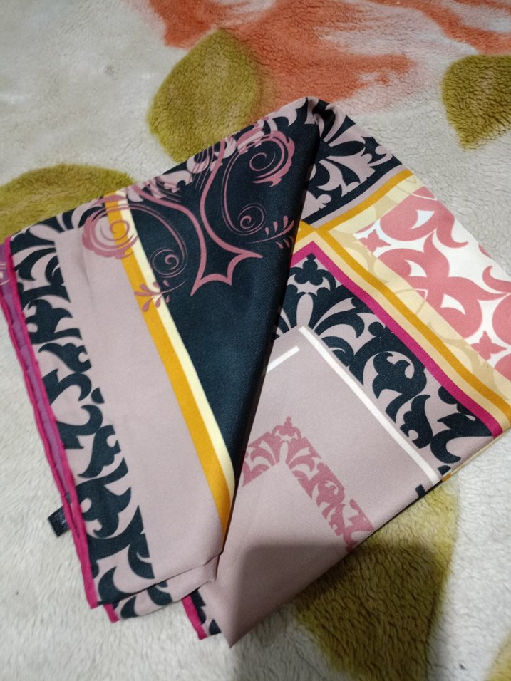 Mor Bohem Etnik Fermuarlı Kadın eşarp - Görsel 2