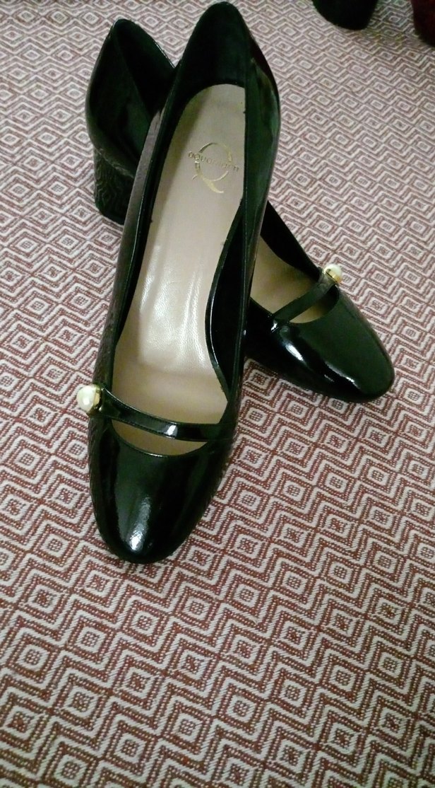 Siyah Tokalı Modern Klasik Topuklu Ayakkabı - Görsel 4