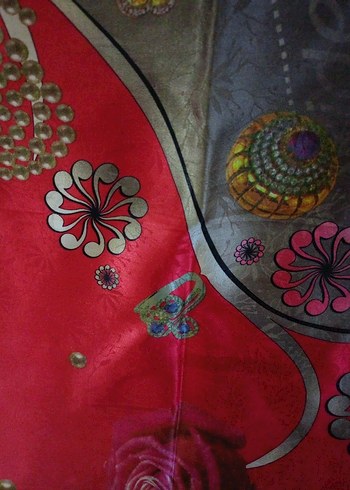 Renkli Bohem Kadın eşarp - Görsel 2