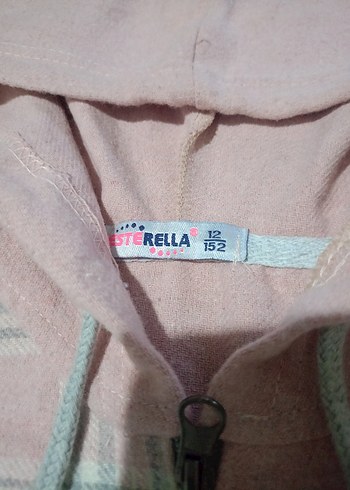 Kapüşonlu Fermuarlı Pembe çocuk Sweatshirt - Görsel 2