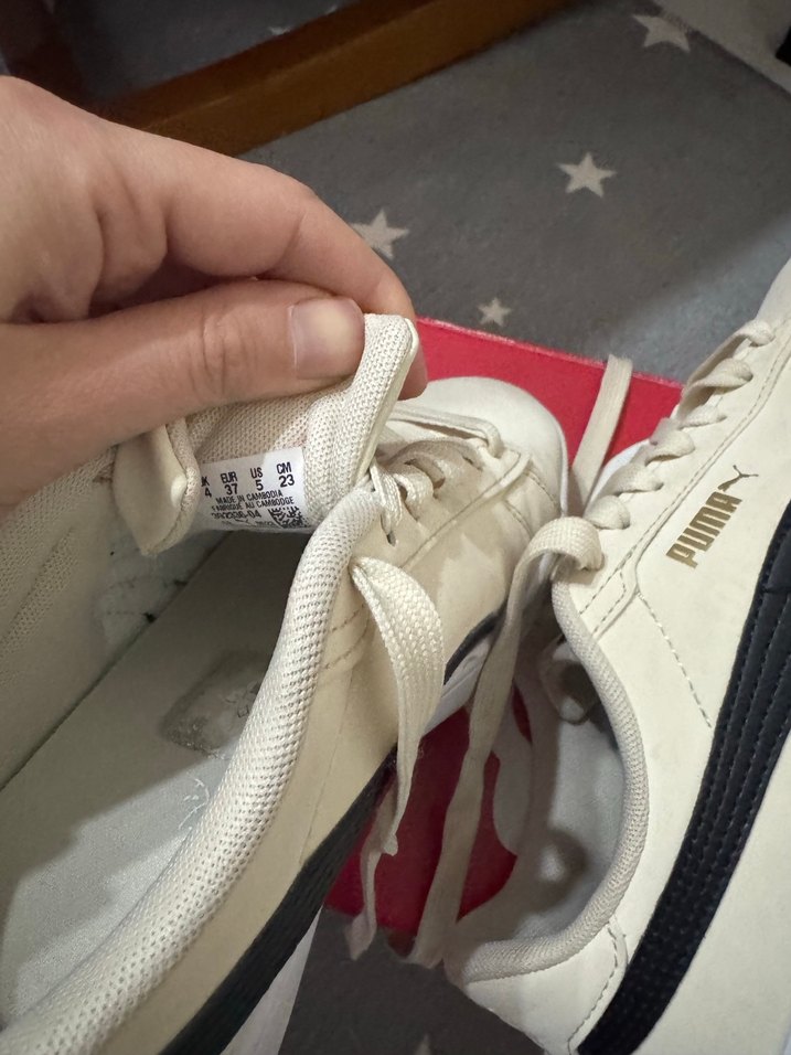 Puma krem spor ayakkabı - Görsel 5