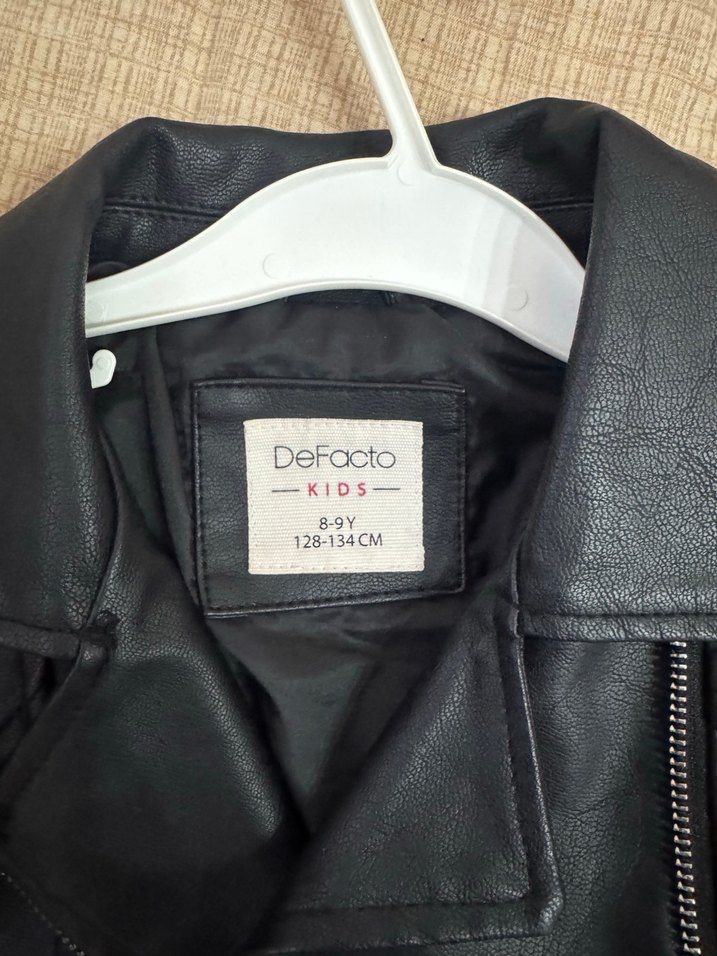 DeFacto kız çocuk deri ceket - Görsel 3