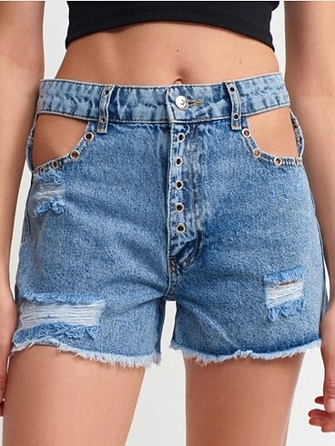 Dilvin denim şort