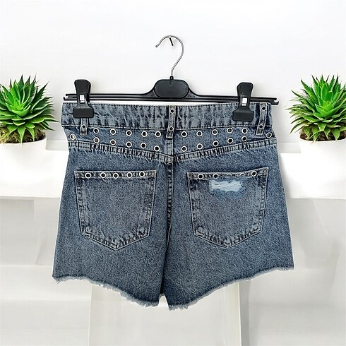s Beden mavi Renk Dilvin denim şort