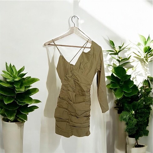 Zara Zara drape elbise