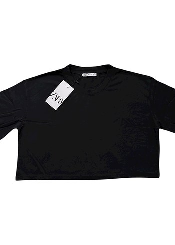Zara Kısa Kollu Crop Top - Görsel 2