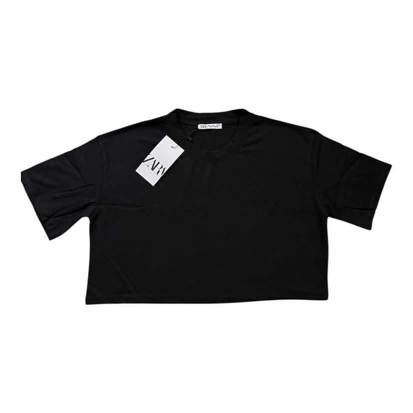 Zara Kısa Kollu Crop Top - Görsel 2