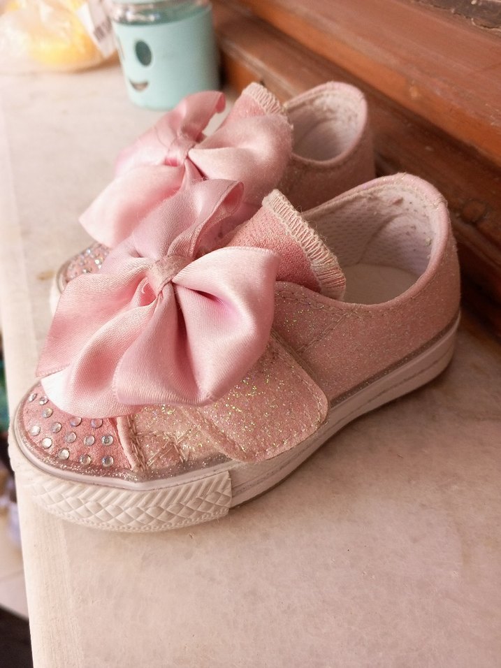 Kız Çocuk Pembe Fiyonk Detaylı Özel Gün Ayakkabısı - Görsel 2