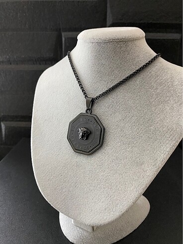 geometrik model çelik kolye - Görsel 4