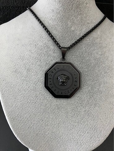 geometrik model çelik kolye - Görsel 3