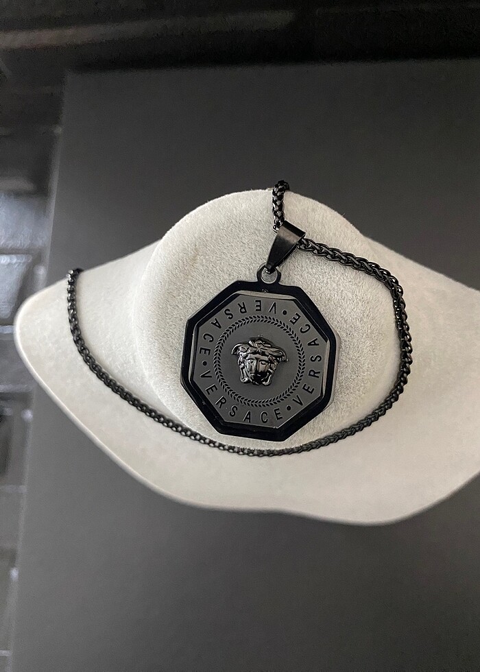 geometrik model çelik kolye - Görsel 5