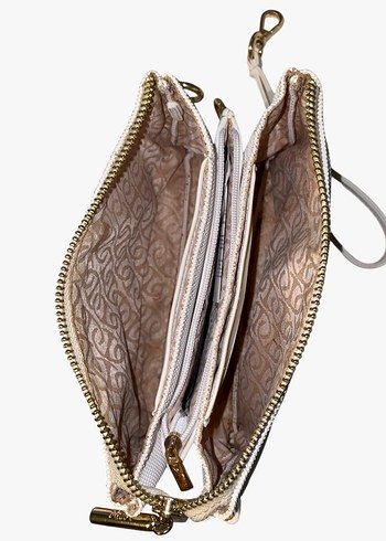 Beyaz Fermuarlı Kadın Çanta - Görsel 2