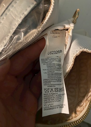 Beyaz Fermuarlı Kadın Çanta - Görsel 5