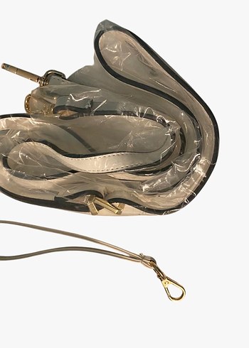 Beyaz Fermuarlı Kadın Çanta - Görsel 3