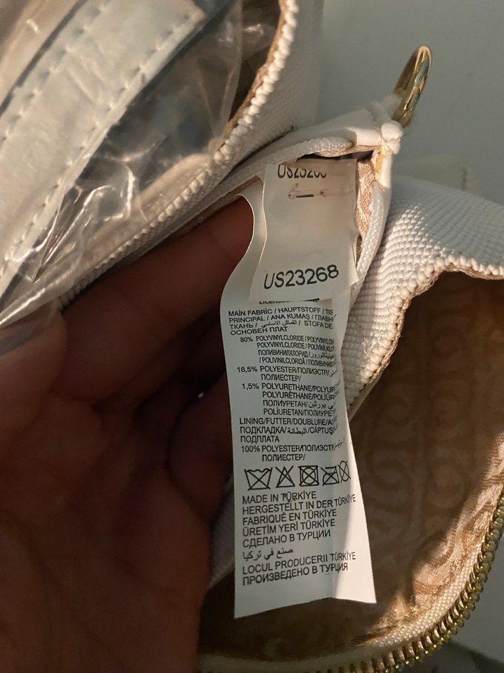 Beyaz Fermuarlı Kadın Çanta - Görsel 5