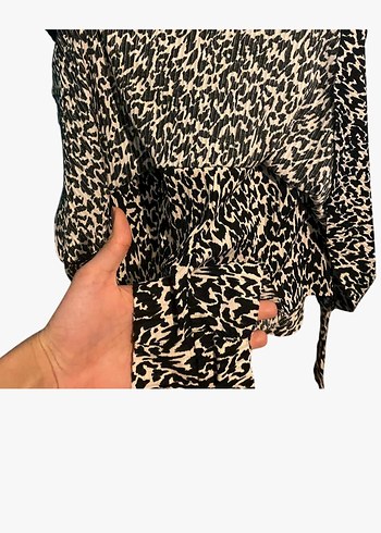 Leopar desenli şort etek - Görsel 2