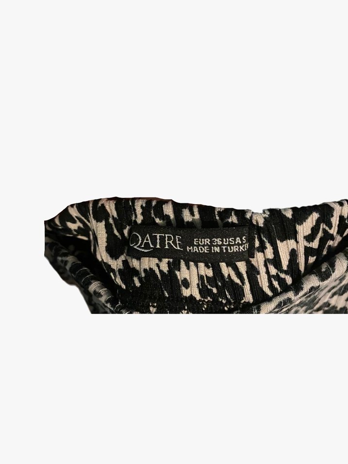 Leopar desenli şort etek - Görsel 3