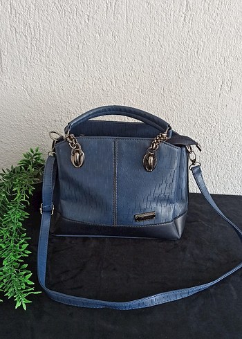 Fashion Kadın Lacivert El Ve Omuz Çantası