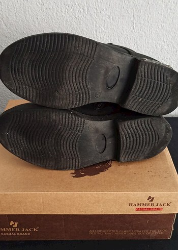 Hammer Jack Unisex Siyah Hakiki Deri Bot - Görsel 9