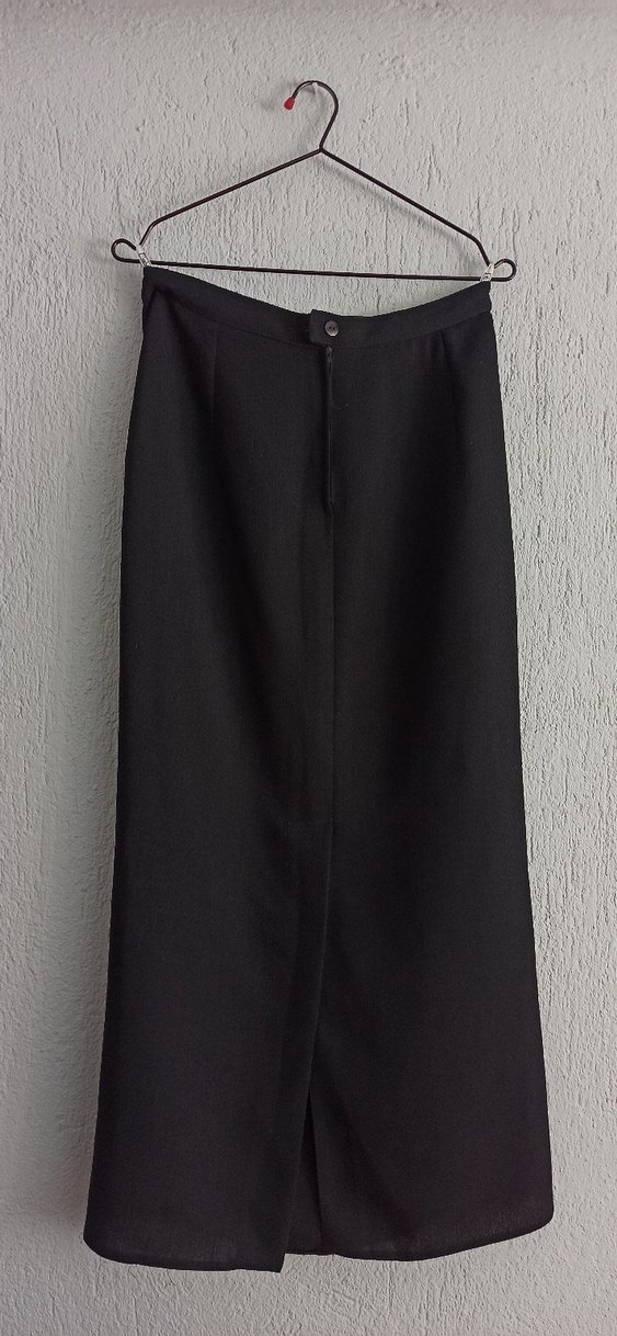 Kadın Siyah Düz Dar Etek - Görsel 2