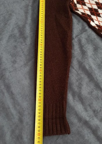 Kadın Triko Desenli Kazak - Görsel 8