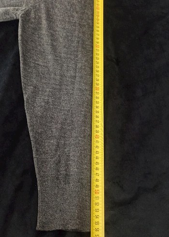 Erkek Antrasit Gri Triko Kazak - Görsel 8