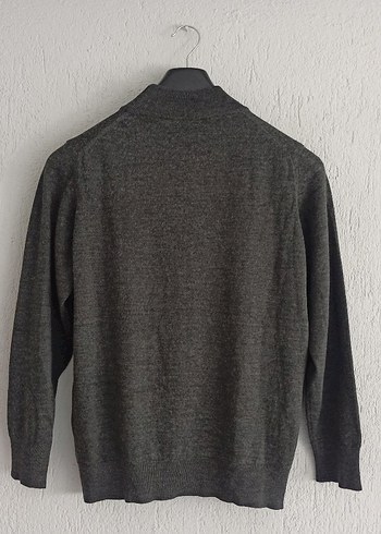 Erkek Antrasit Gri Triko Kazak - Görsel 2