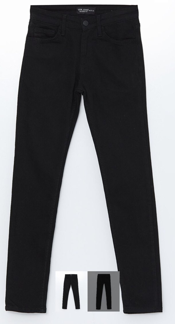 LCW Jeans Skinny Fit Siyah Erkek Jeans Pantolon - Görsel 4