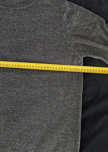 Erkek Antrasit Gri Triko Kazak - Görsel 7