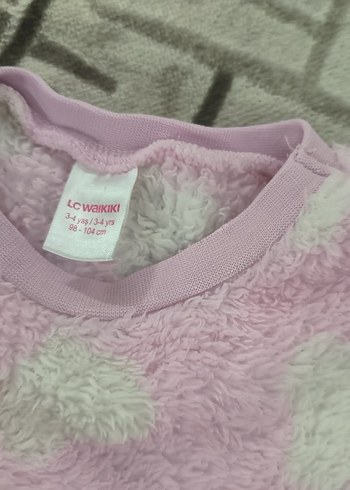 Kız Çocuk Pembe Batik Desenli Sıcak Bornoz - Görsel 2