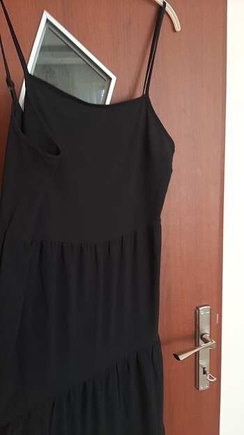 İp askılı uzun elbise